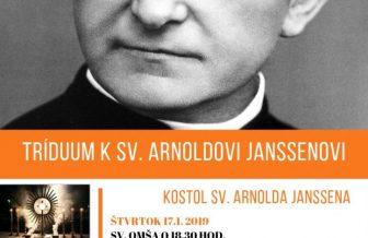 Tríduum k sv. Arnoldovi Janssenovi