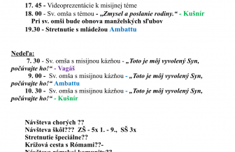 Ľudové misie v Trebišove