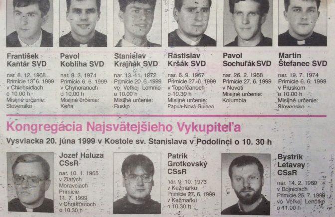 20 rokov kňazskej vysviacky