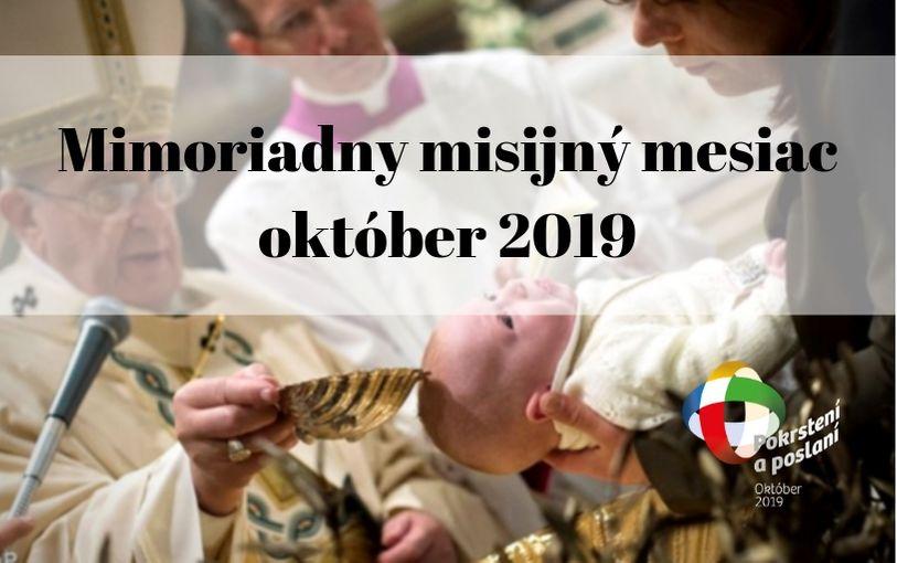 Mimoriadny misijný mesiac október 2019