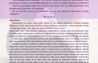 Utorok po 2. adventnej nedeli