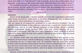 Zamyslenie na 16. decembra 2019, Pondelok po 3. adventnej nedeli