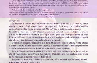 Zamyslenie na utorok po 1. adventnej nedeli v Roku Božieho slova
