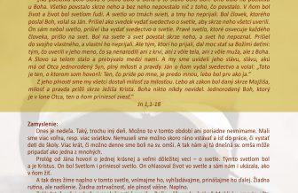 2. nedeľa po narodení Pána
