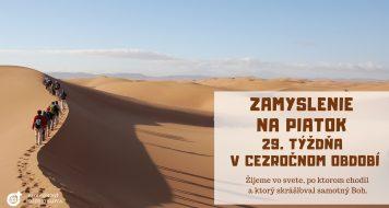 ZAMYSLENIE NA PIATOK 29. TÝŽDŇA V CEZROČNOM OBDOBÍ