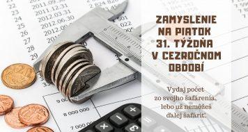 ZAMYSLENIE NA PIATOK 31. TÝŽDŇA V CEZROČNOM OBDOBÍ