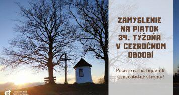 ZAMYSLENIE NA PIATOK 34. TÝŽDŇA V CEZROČNOM OBDOBÍ