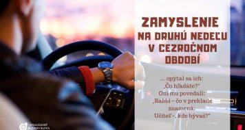 ZAMYSLENIE NA DRUHÚ NEDEĽU V CEZROČNOM OBDOBÍ