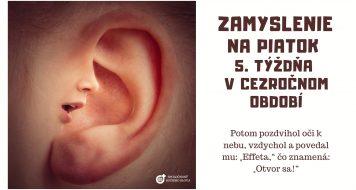 ZAMYSLENIE NA PIATOK 5. TÝŽDŇA V CEZROČNOM OBDOBÍ