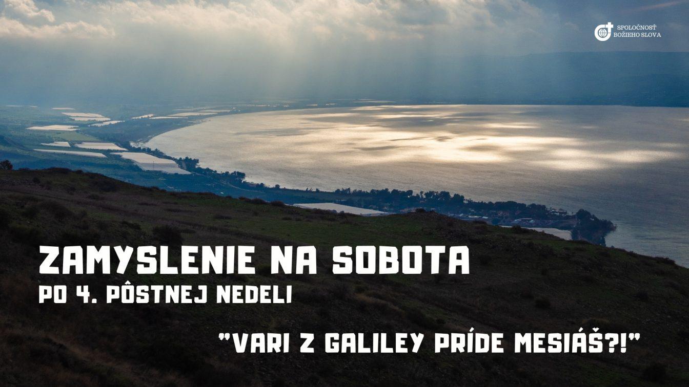 ZAMYSLENIE NA SOBOTU PO 4. PÔSTNEJ NEDELI