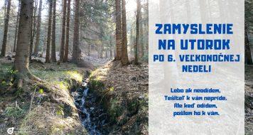ZAMYSLENIE NA UTOROK PO 6. VEĽKONOČNEJ NEDELI