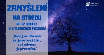 ZAMYŠLENÍ NA STŘEDU PO 12. NEDĚLI V LITURGICKÉM MEZIDOBÍ