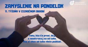 ZAMYSLENIE NA PONDELOK 11. TÝŽDŇA V CEZROČNOM OBDOBÍ
