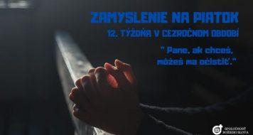 ZAMYSLENIE NA PIATOK 12. TÝŽDŇA V CEZROČNOM OBDOBÍ