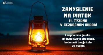 ZAMYSLENIE NA PIATOK 11. TÝŽDŇA V CEZROČNOM OBDOBÍ