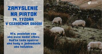 ZAMYSLENIE NA PIATOK 14. TÝŽDŇA V OBDOBÍ CEZ ROK