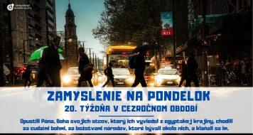 ZAMYSLENIE NA PONDELOK 20. TÝŽDŇA V CEZROČNOM OBDOBÍ