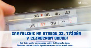 ZAMYSLENIE NA STREDU 22. TÝŽDŇA V CEZROČNOM OBDOBÍ