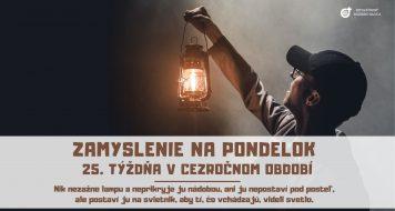 ZAMYSLENIE NA PONDELOK 25. TÝŽDŇA V CEZROČNOM OBDOBÍ