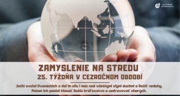 ZAMYSLENIE NA STREDU 25. TÝŽDŇA V CEZROČNOM OBDOBÍ