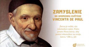 ZAMYSLENIE NA SPOMIENKU SVÄTÉHO VINCENTA DE PAUL