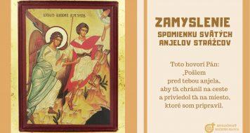 ZAMYSLENIE NA SPOMIENKU SVÄTÝCH ANJELOV STRÁŽCOV