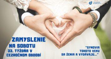 ZAMYSLENIE NA SOBOTU 33. TÝŽDŇA V CEZROČNOM OBDOBÍ