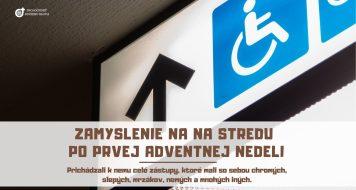 ZAMYSLENIE NA STREDU PO PRVEJ ADVENTNEJ NEDELI
