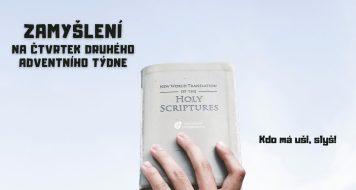 ZAMYŠLENÍ NA ČTVRTEK  DRUHÉHO ADVENTNÍHO TÝDNE