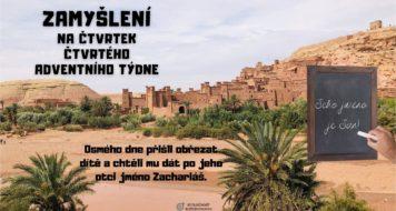 ZAMYŠLENÍ NA ČTVRTEK ČTVRTÉHO ADVENTNÍHO TÝDNE