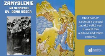 ZAMYSLENIE NA SPOMIENKU SV. JANA BOSCA