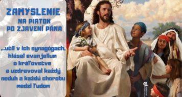 ZAMYSLENIE NA PIATOK PO ZJAVENÍ PÁNA