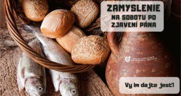ZAMYSLENIE NA SOBOTU PO ZJAVENÍ PÁNA