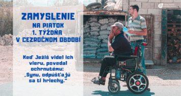 ZAMYSLENIE NA PIATOK 1. TÝŽDŇA V CEZROČNOM OBDOBÍ