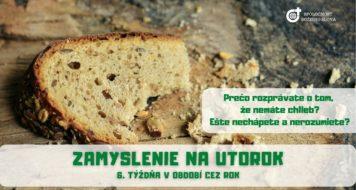 ZAMYSLENIE NA UTOROK 6. TÝŽDŇA V CEZROČNOM OBDOBÍ