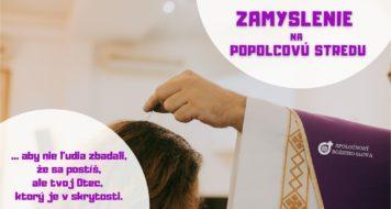 ZAMYSLENIE NA POPOLCOVÚ STREDU