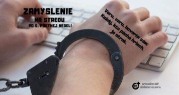 ZAMYSLENIE NA STREDU PO 5. PÔSTNEJ NEDELI