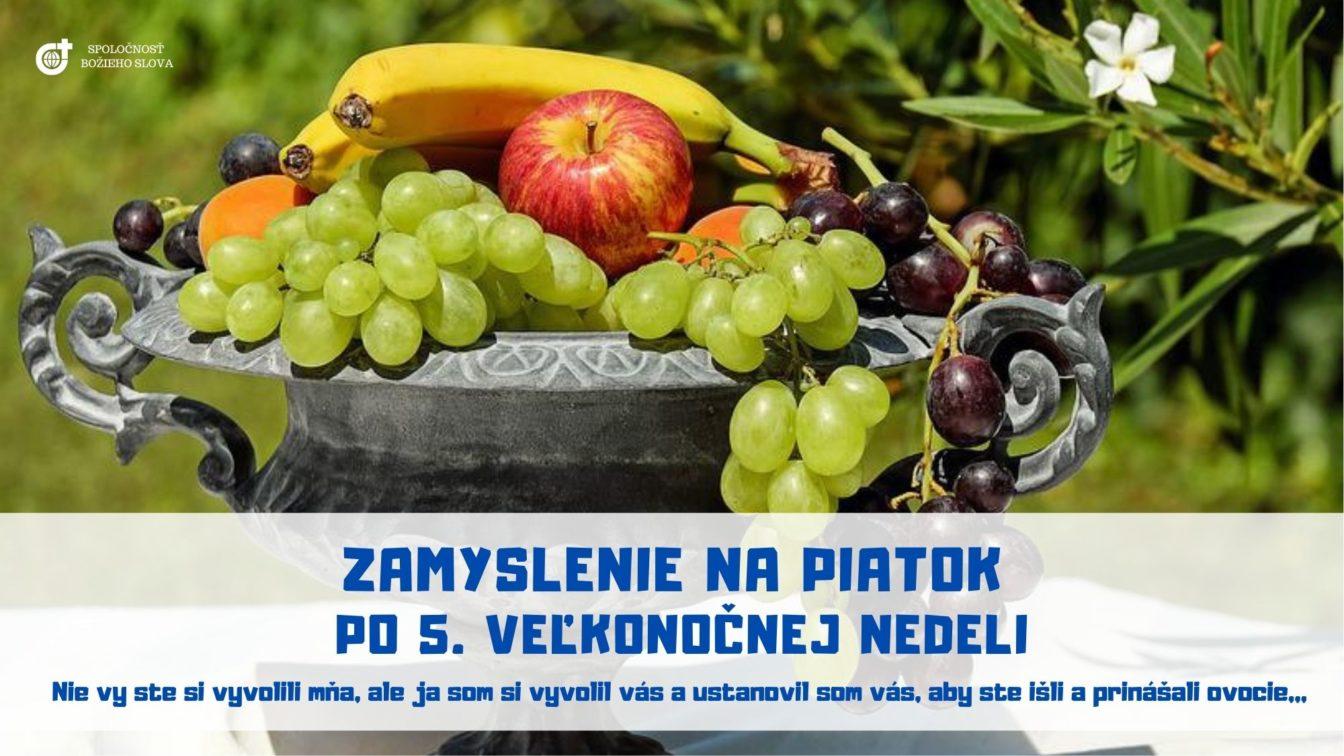 ZAMYSLENIE NA PIATOK PO 5. VEĽKONOČNEJ NEDELI