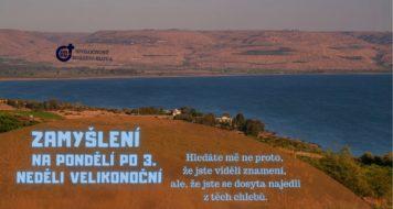ZAMYŠLENÍ NA PONDĚLÍ PO 3. NEDĚLI VELIKONOČNÍ