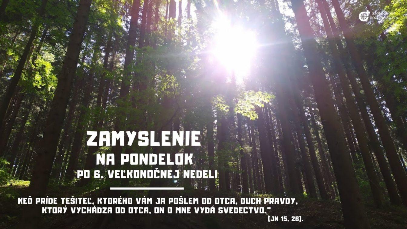 ZAMYSLENIE NA PONDELOK PO 6. VEĽKONOČNEJ NEDELI