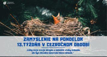 ZAMYSLENIE NA PONDELOK 13. TÝŽDŇA V CEZROČNOM OBDOBÍ