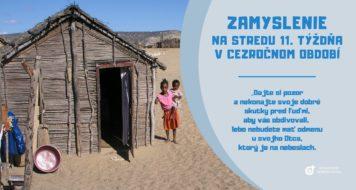 ZAMYSLENIE NA STREDU 11. TÝŽDŇA V CEZROČNOM OBDOBÍ