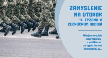 ZAMYSLENIE NA UTOROK 11. TÝŽDŇA V CEZROČNOM OBDOBÍ