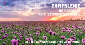 ZAMYSLENIE NA PONDELOK PO 7. VEĽKONOČNEJ NEDELI