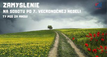 ZAMYSLENIE NA SOBOTU PO 7. VEĽKONOČNEJ NEDELI