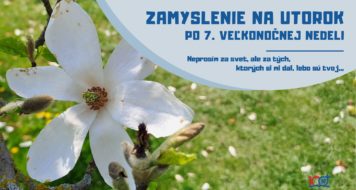 ZAMYSLENIE NA UTOROK PO 7. VEĽKONOČNEJ NEDELI
