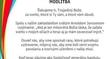 Modlitba počas 19. generálnej kapituly
