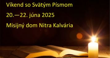Pozvánka: VÍKEND SO SVÄTÝM PÍSMOM