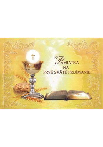 Pamiatka na prvé sväté prijímanie - Pamätná kniha / Z